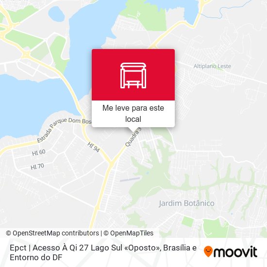 Epct | Acesso À Qi 27 Lago Sul «Oposto» mapa