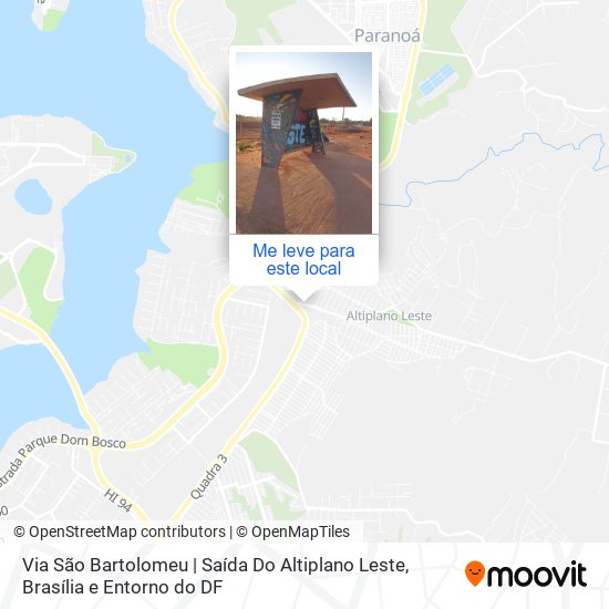 Via São Bartolomeu | Saída Do Altiplano Leste mapa