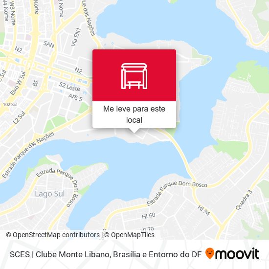 SCES | Clube Monte Libano mapa