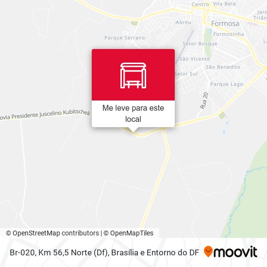 Br-020, Km 56,5 Norte (Df) mapa
