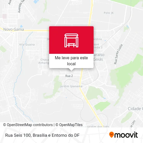 Rua Seis 100 mapa