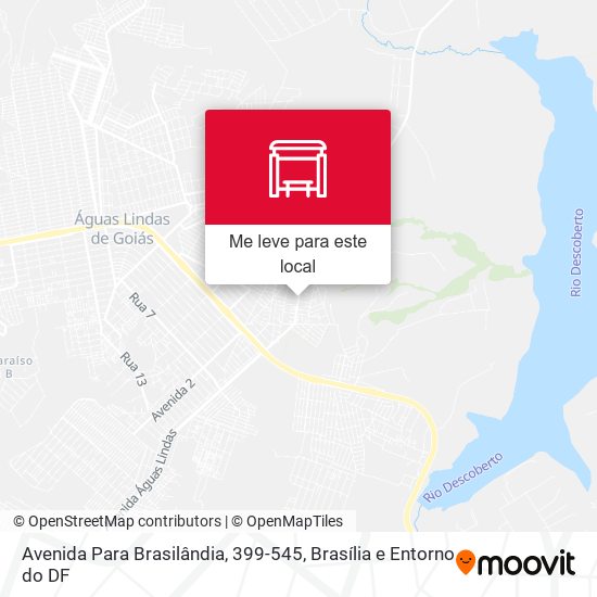 Avenida Para Brasilândia, 399-545 mapa