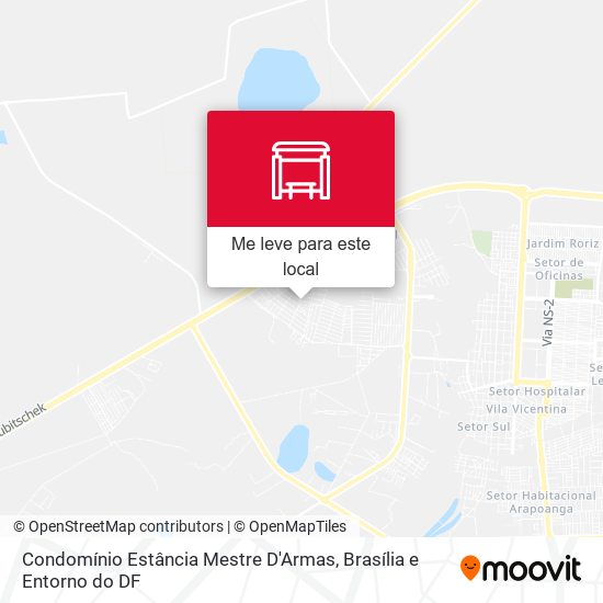 Condomínio Estância Mestre D'Armas mapa