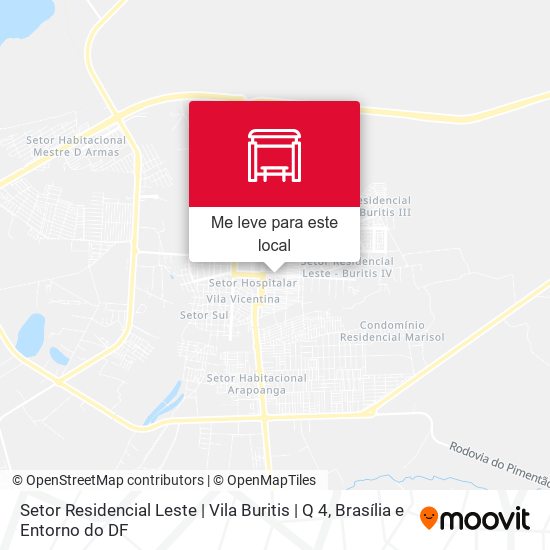 Setor Residencial Leste | Vila Buritis | Q 4 mapa