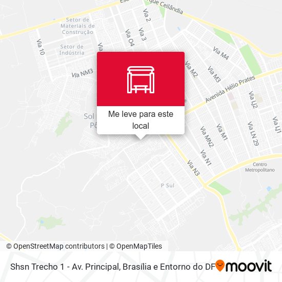 Shsn Trecho 1 - Av. Principal mapa