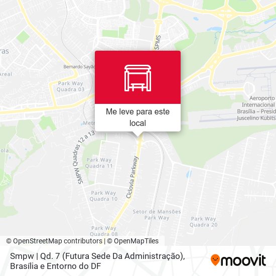 Smpw | Qd. 7 (Futura Sede Da Administração) mapa