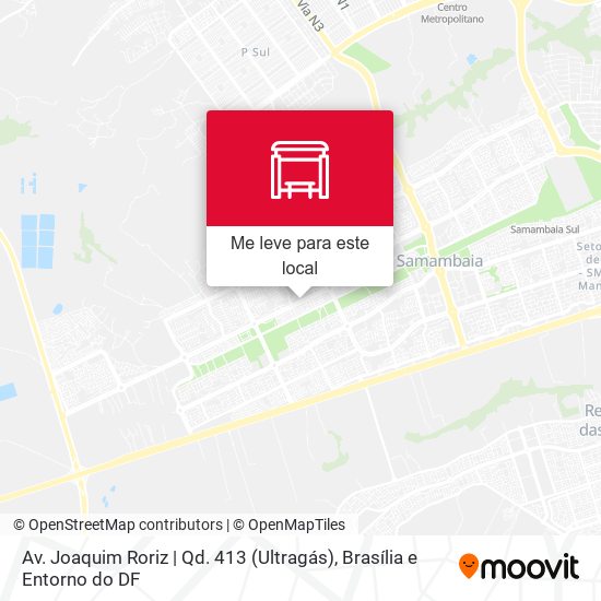 Av. Joaquim Roriz | Qd. 413 (Ultragás) mapa