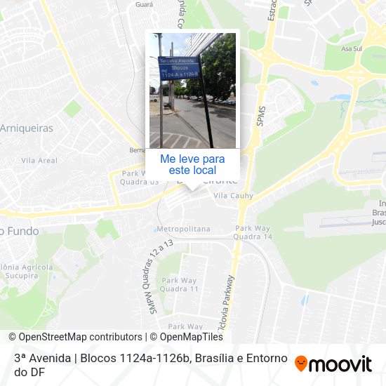 3ª Avenida | Blocos 1124a-1126b mapa