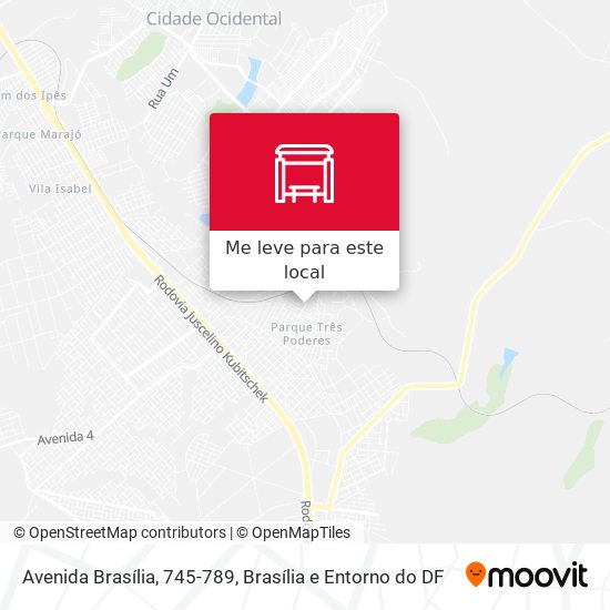 Avenida Brasília, 745-789 mapa