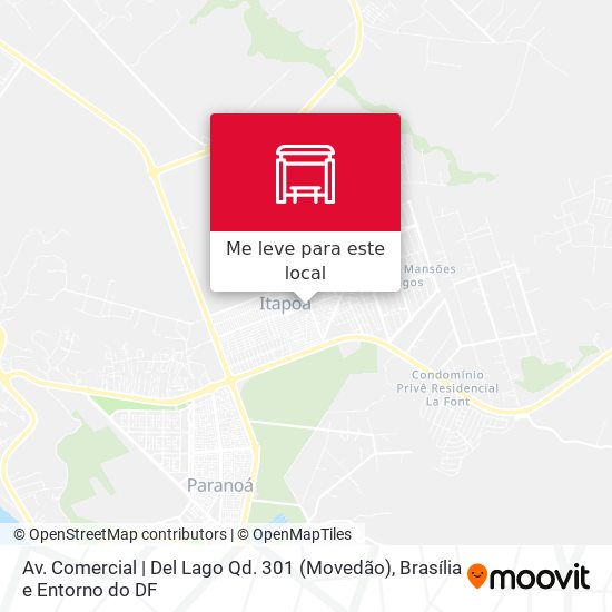 Av. Comercial | Del Lago Qd. 301 (Movedão) mapa