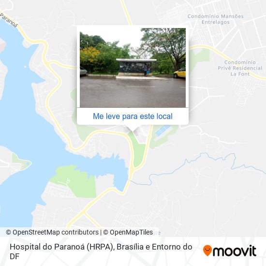 Hospital do Paranoá (HRPA) mapa