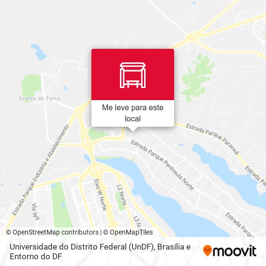 Universidade do Distrito Federal (UnDF) mapa