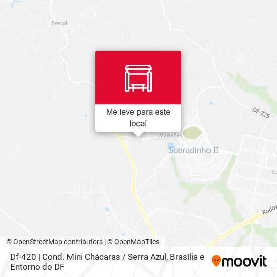 Df-420 | Cond. Mini Chácaras / Serra Azul mapa