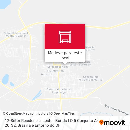 12-Setor Residencial Leste | Buritís I Q 5 Conjunto A-20, 32 mapa