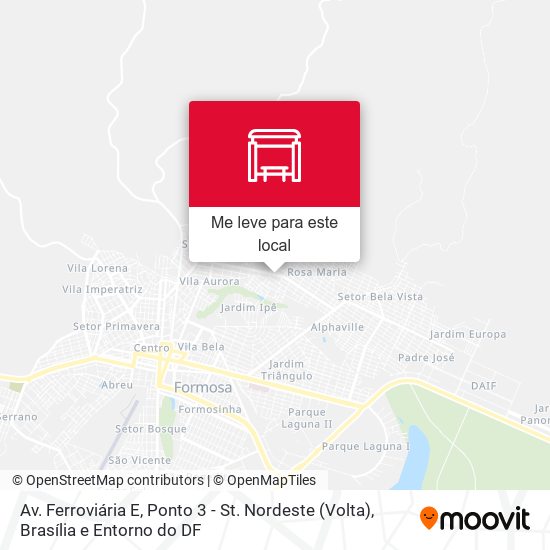 Av. Ferroviária E, Ponto 3 - St. Nordeste (Volta) mapa