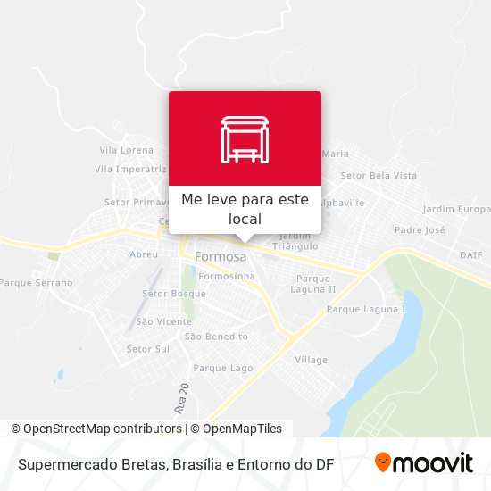 Supermercado Bretas mapa