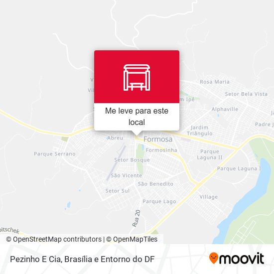 Pezinho E Cia mapa