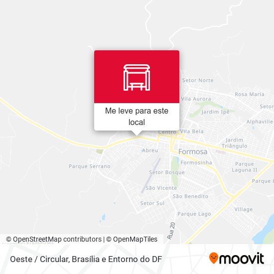 Oeste / Circular mapa