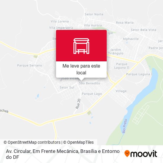 Av. Circular, Em Frente Mecânica mapa