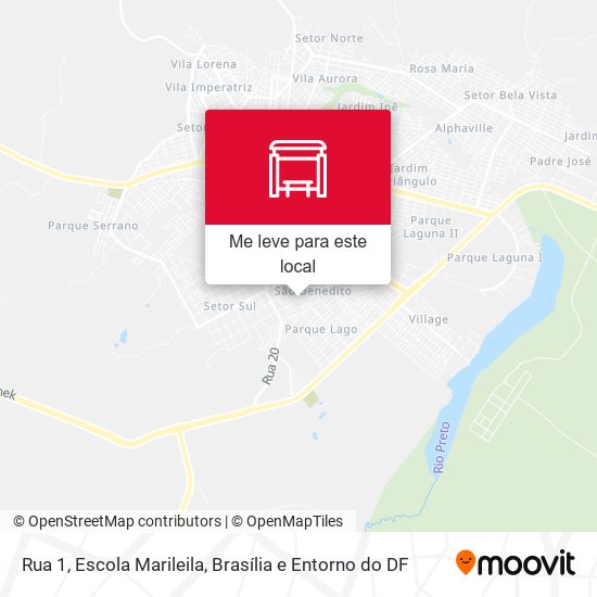 Rua 1, Escola Marileila mapa