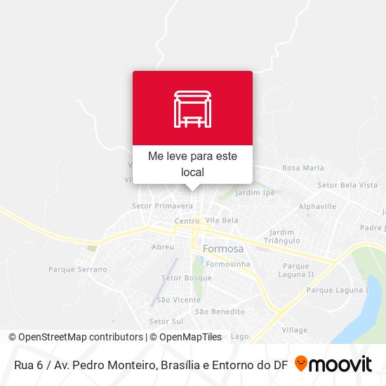 Rua 6 / Av. Pedro Monteiro mapa