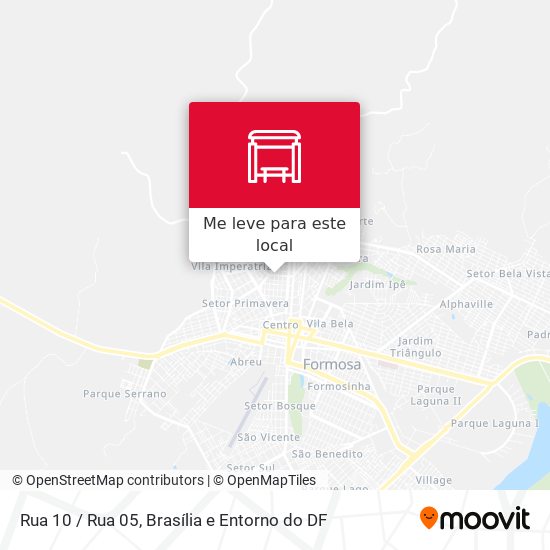 Rua 10 / Rua 05 mapa