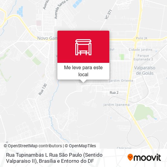 Rua Tupinambás L Rua São Paulo (Sentido Valparaíso II) mapa