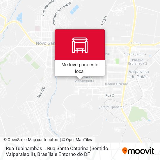 Rua Tupinambás L Rua Santa Catarina (Sentido Valparaíso II) mapa