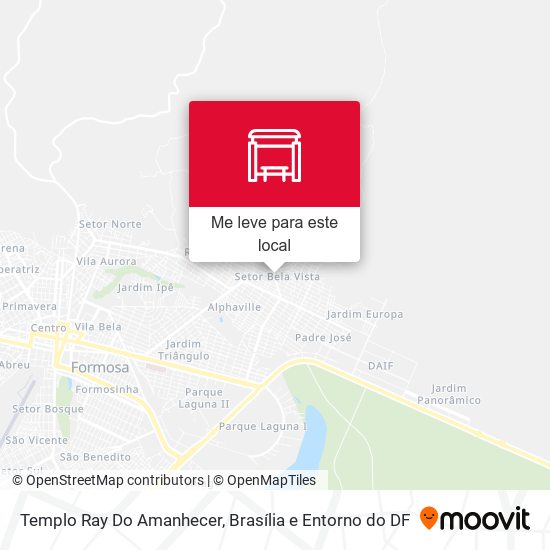 Templo Ray Do Amanhecer mapa