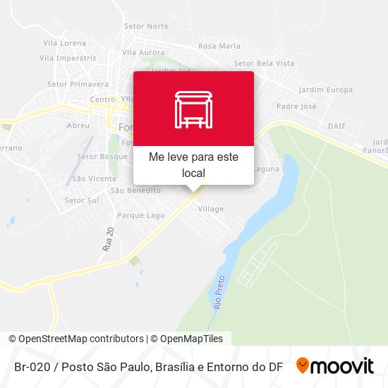 Br-020 / Posto São Paulo mapa