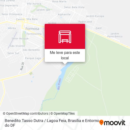 Benedito Tasso Dutra / Lagoa Feia mapa