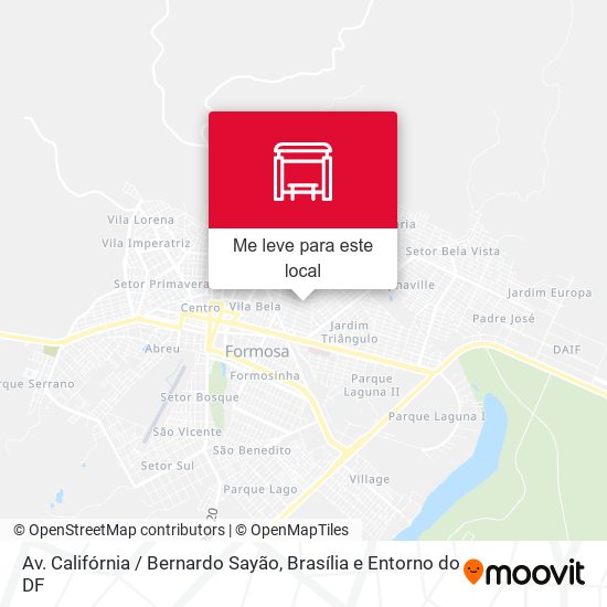 Av. Califórnia / Bernardo Sayão mapa