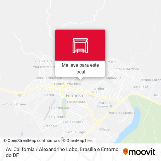 Av. Califórnia / Alexandrino Lobo mapa