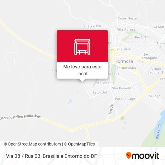 Via 08 / Rua 03 mapa