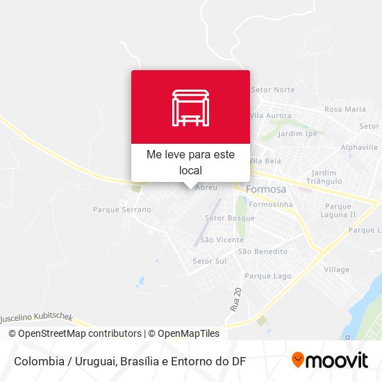 Colombia / Uruguai mapa