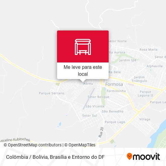 Colômbia / Bolívia mapa