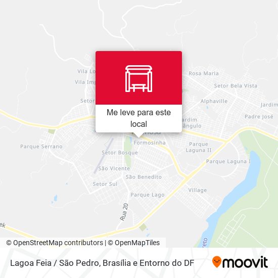 Lagoa Feia / São Pedro mapa