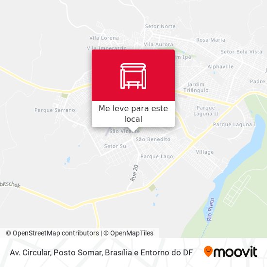 Av. Circular, Posto Somar mapa