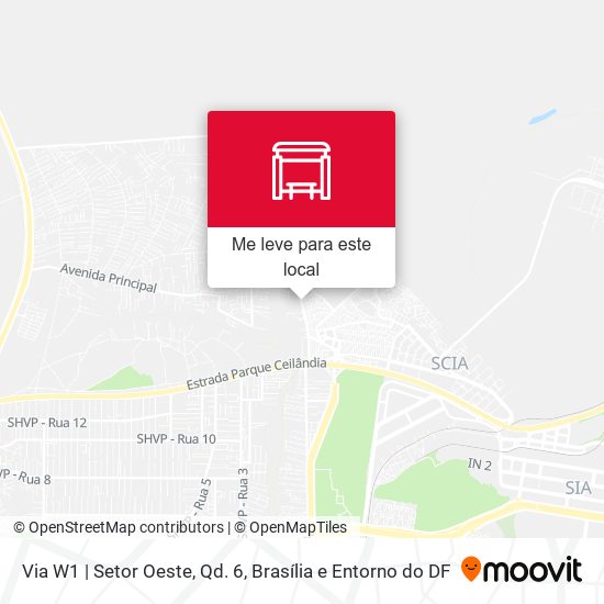 Via W1 | Setor Oeste, Qd. 6 mapa