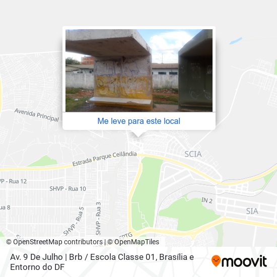 Av. 9 De Julho | Brb / Escola Classe 01 mapa