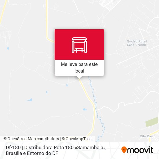 Df-180 | Distribuidora Rota 180 »Samambaia» mapa
