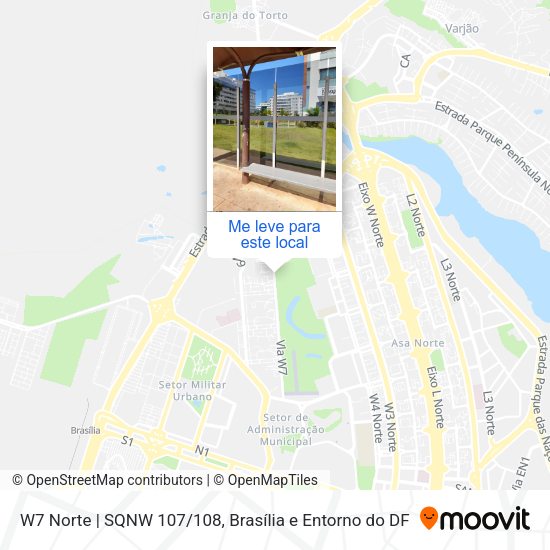 W7 Norte | SQNW 107/108 mapa