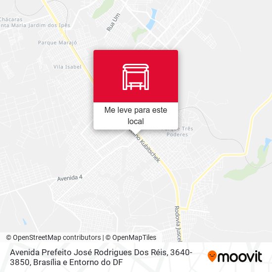 Avenida Prefeito José Rodrigues Dos Réis, 3640-3850 mapa