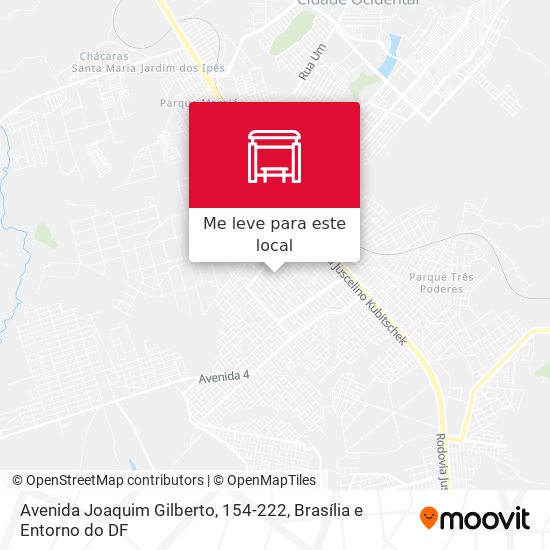 Avenida Joaquim Gilberto, 154-222 mapa