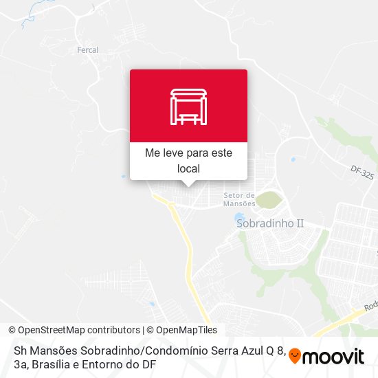 Sh Mansões Sobradinho / Condomínio Serra Azul Q 8, 3a mapa