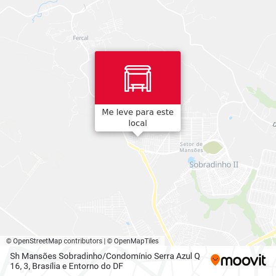 Sh Mansões Sobradinho / Condomínio Serra Azul Q 16, 3 mapa
