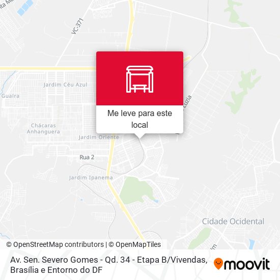 Av. Sen. Severo Gomes - Qd. 34 - Etapa B / Vivendas mapa