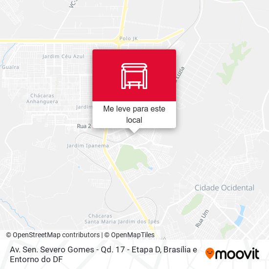 Av. Sen. Severo Gomes - Qd. 17 - Etapa D mapa