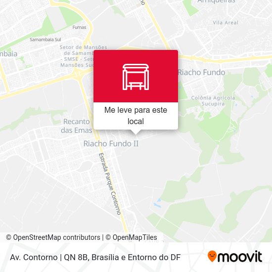 Av. Riacho Fundo | Qn 8b mapa