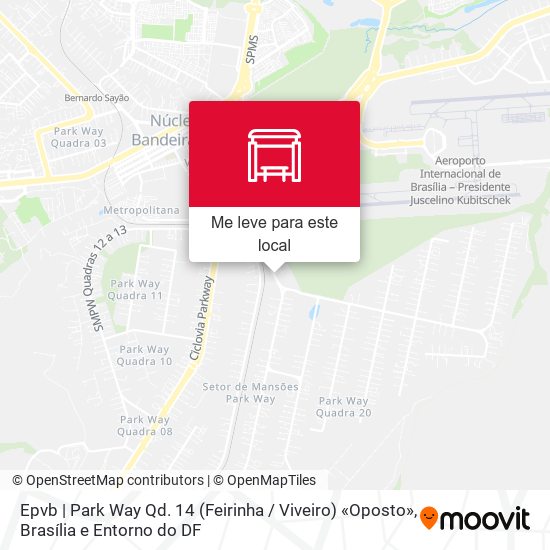 Epvb | Park Way Qd. 14 (Feirinha / Viveiro) «Oposto» mapa